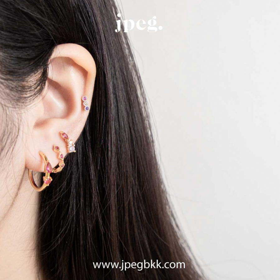 tadpole earring (Brass+18K)