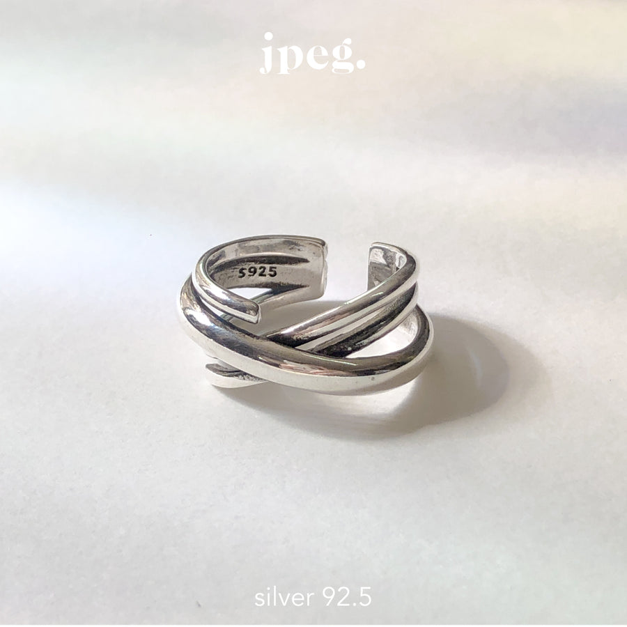 (silver) bold common ring