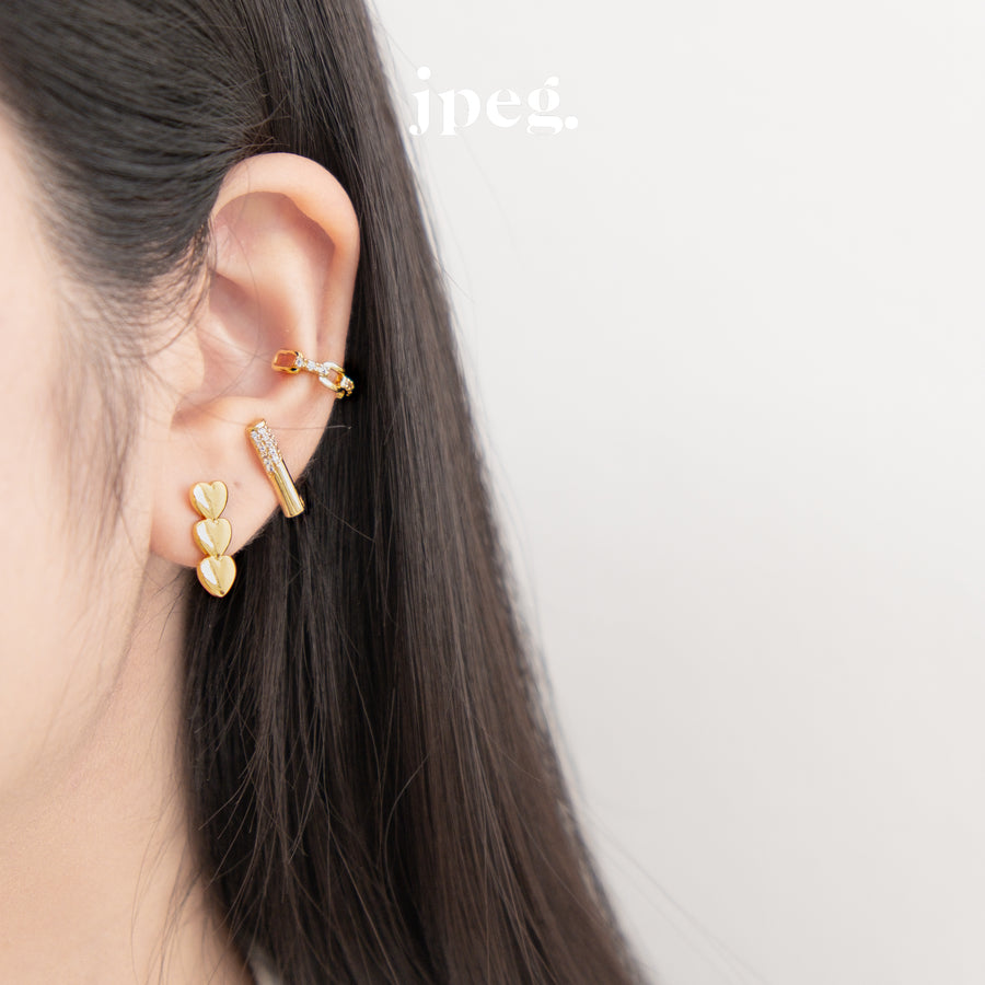 pocky earring (Brass)