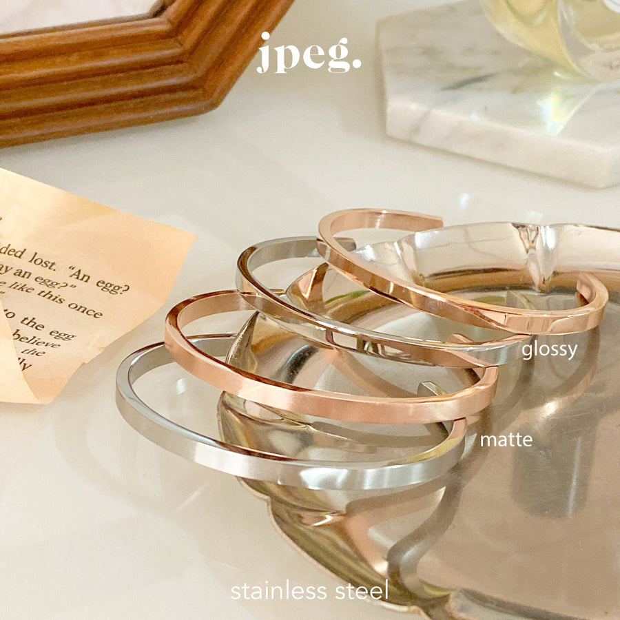 (stainless) coco bangle (2 colors)