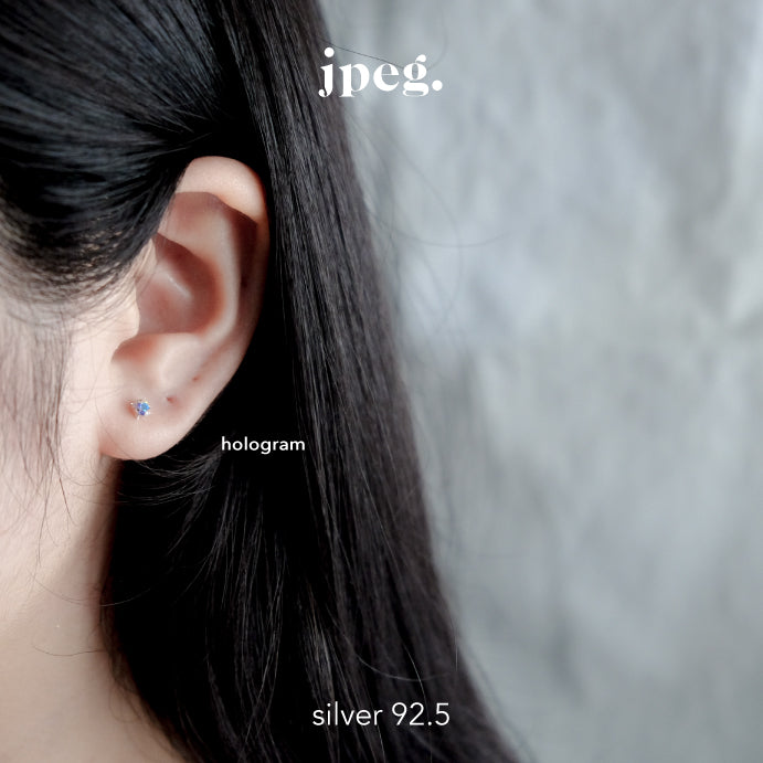 (Silver 925) mars star earring