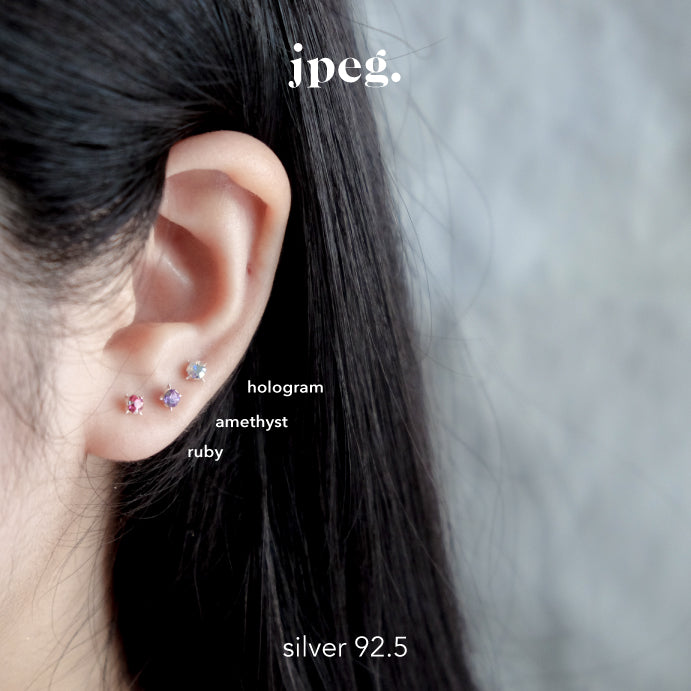 (Silver 925) mars star earring