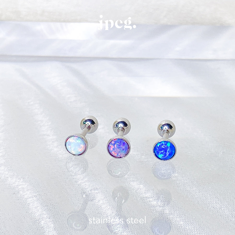 (stainless) opal piercing