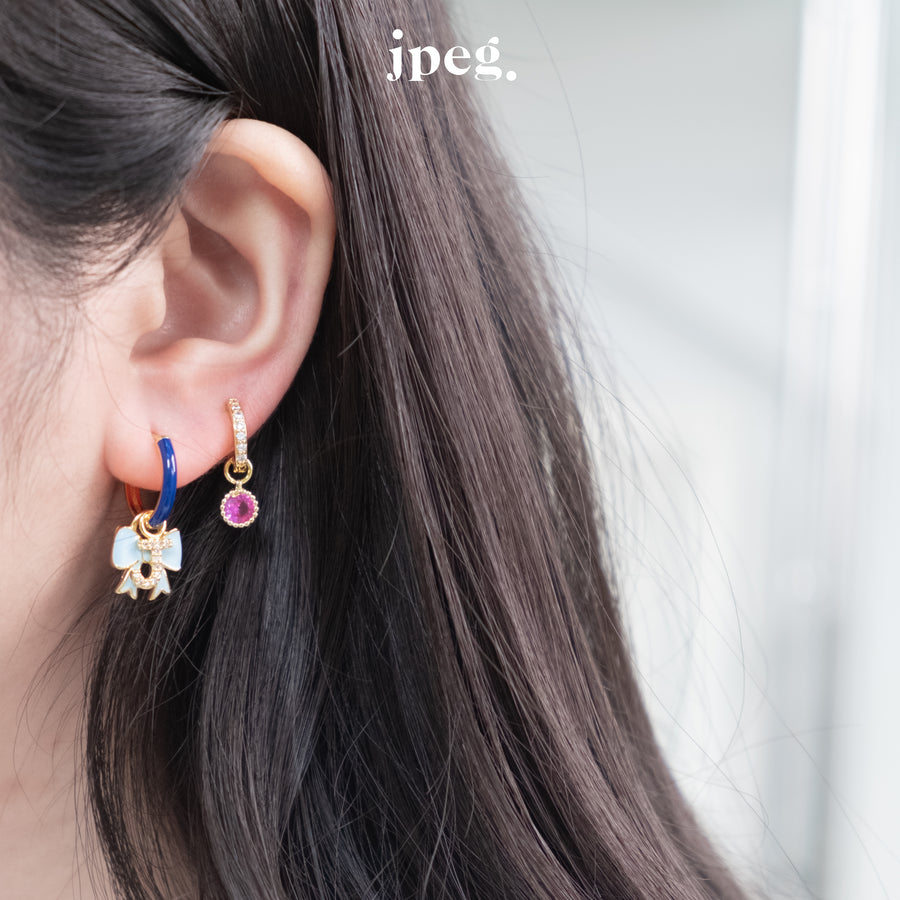 colorful hoop earring (enamel)