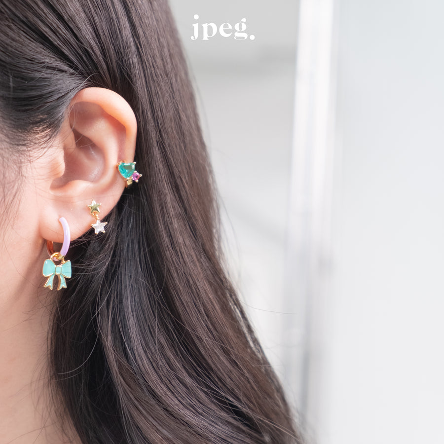 colorful hoop earring (enamel)