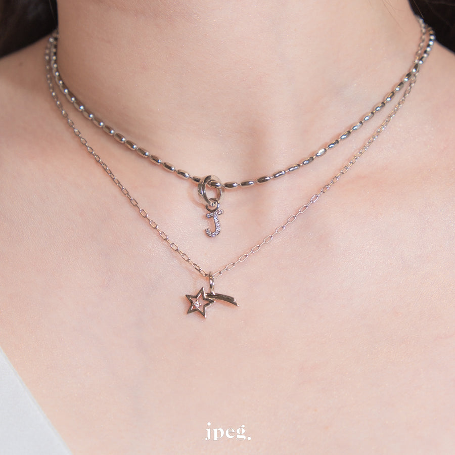 falling star set (earring+necklace)