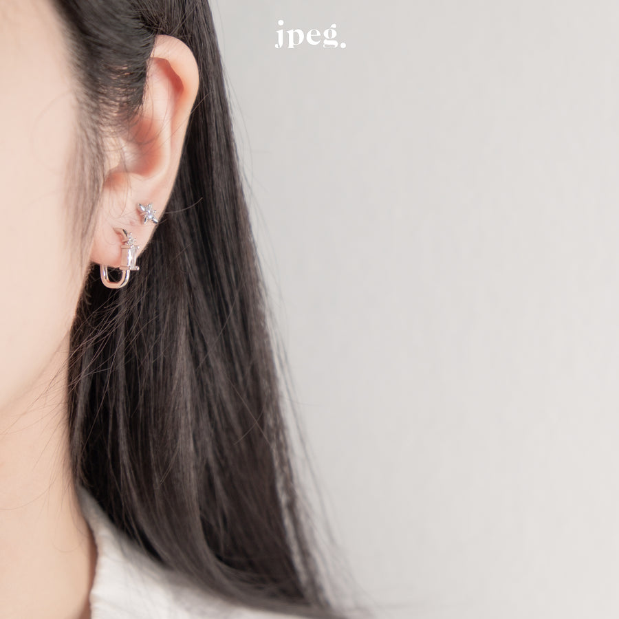 WS06 - belle earring (brass)