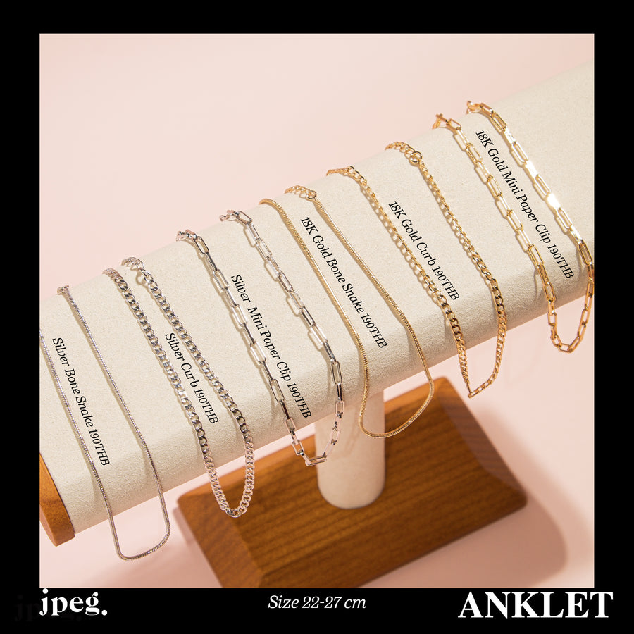 jpeg chain anklet
