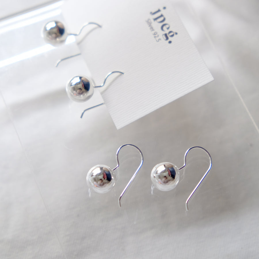(Silver 925) ball touch earring