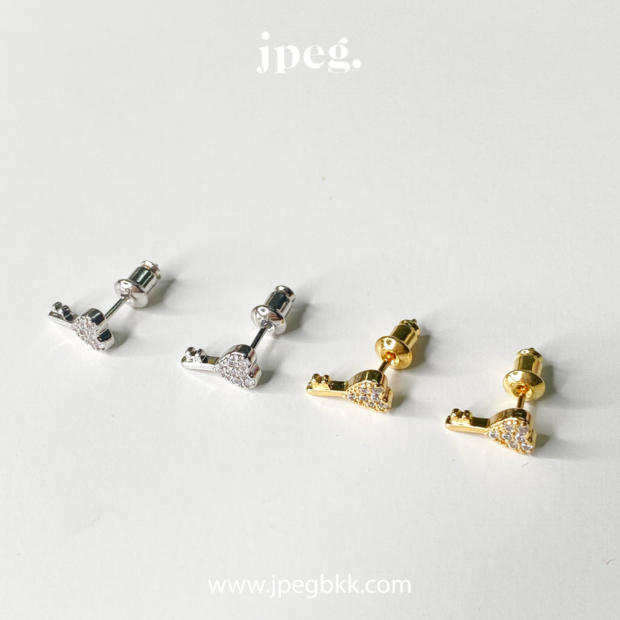 key love earring (Brass)