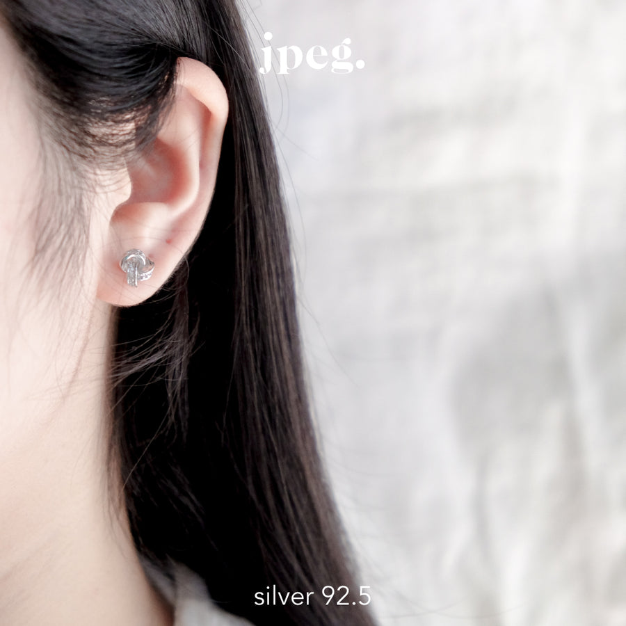 (Silver 925) muzzle diamond earring