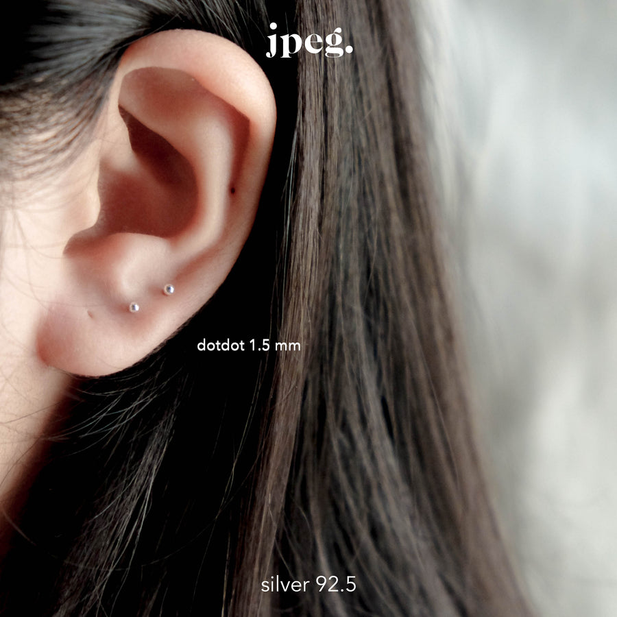 (Silver 925) dot dot earring