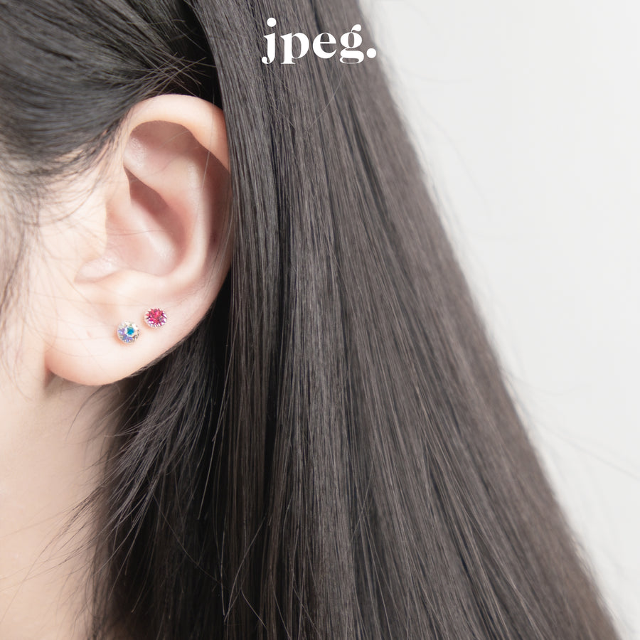(Silver 925) cher gem earring