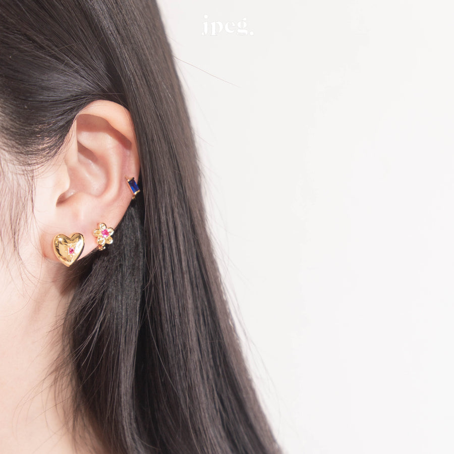 flora earring set (brass)