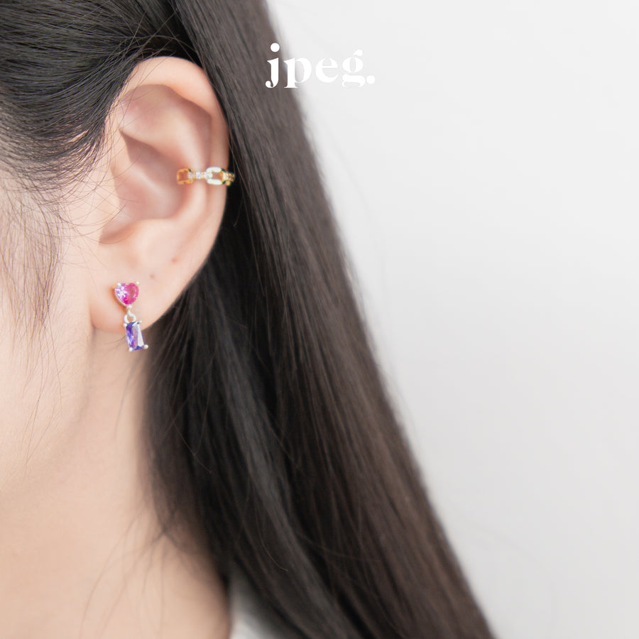 liebe earring (Brass+14K)