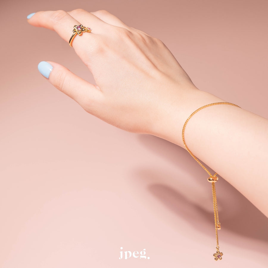 flora bracelet (brass)