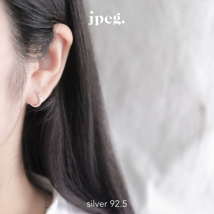 (Silver 925) hoop 12 mm earring (2 mm)