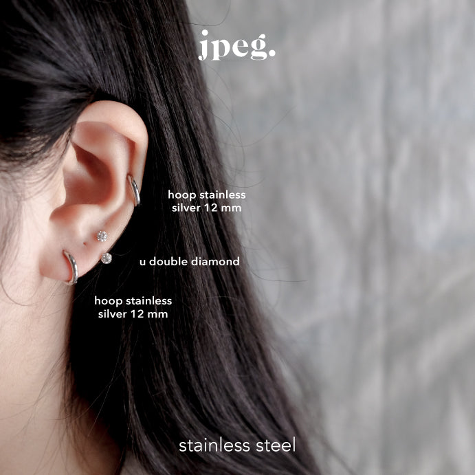 (stainless) hoop earring (2.5 mm)