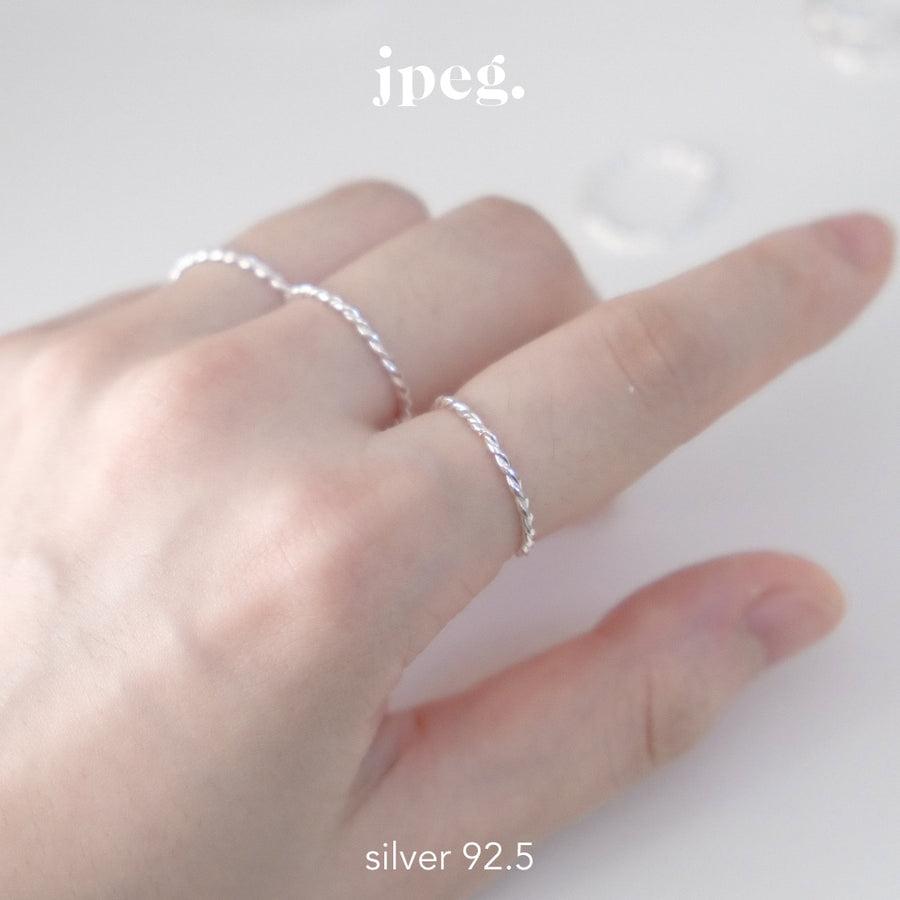 (Silver 925) twist ring