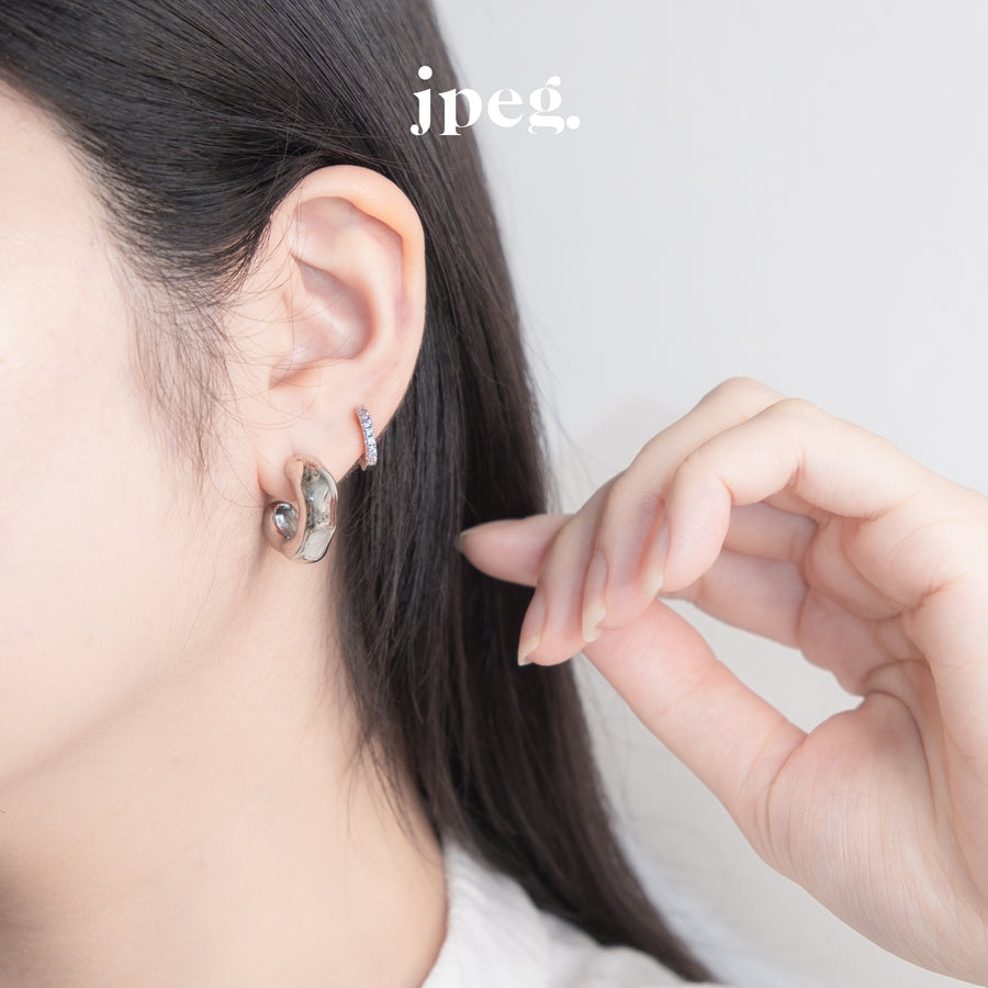 crunchy earring (Brass)