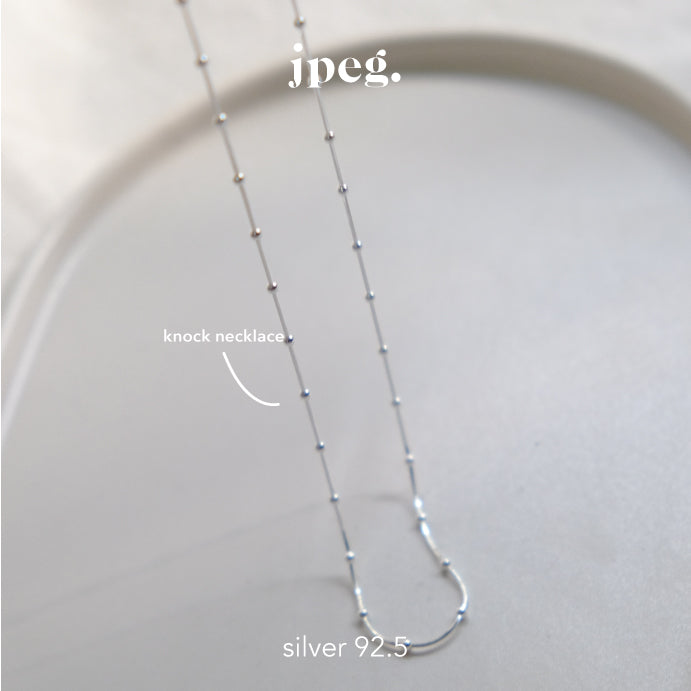 (Silver 925) knock necklace