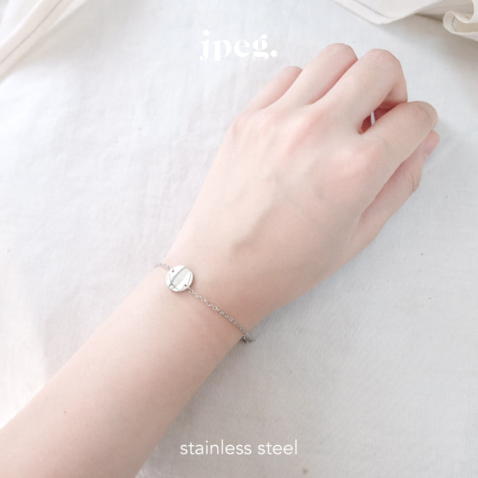 (stainless) minimal circle bracelet (2 colors)