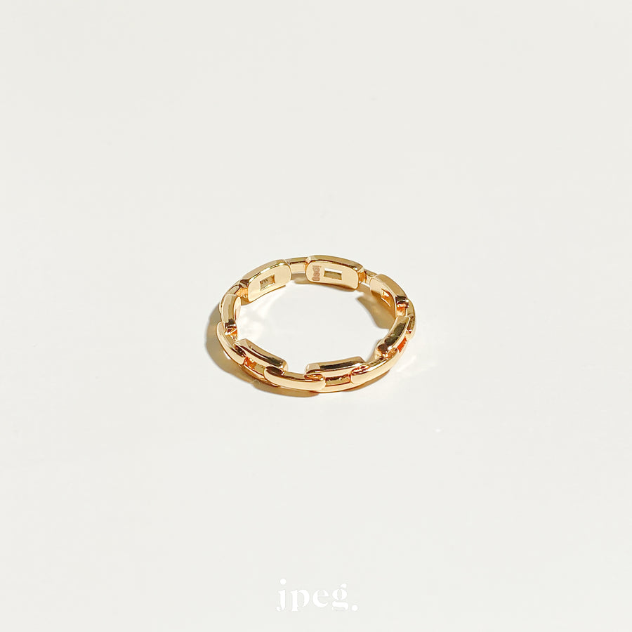 vintage chain ring (brass)