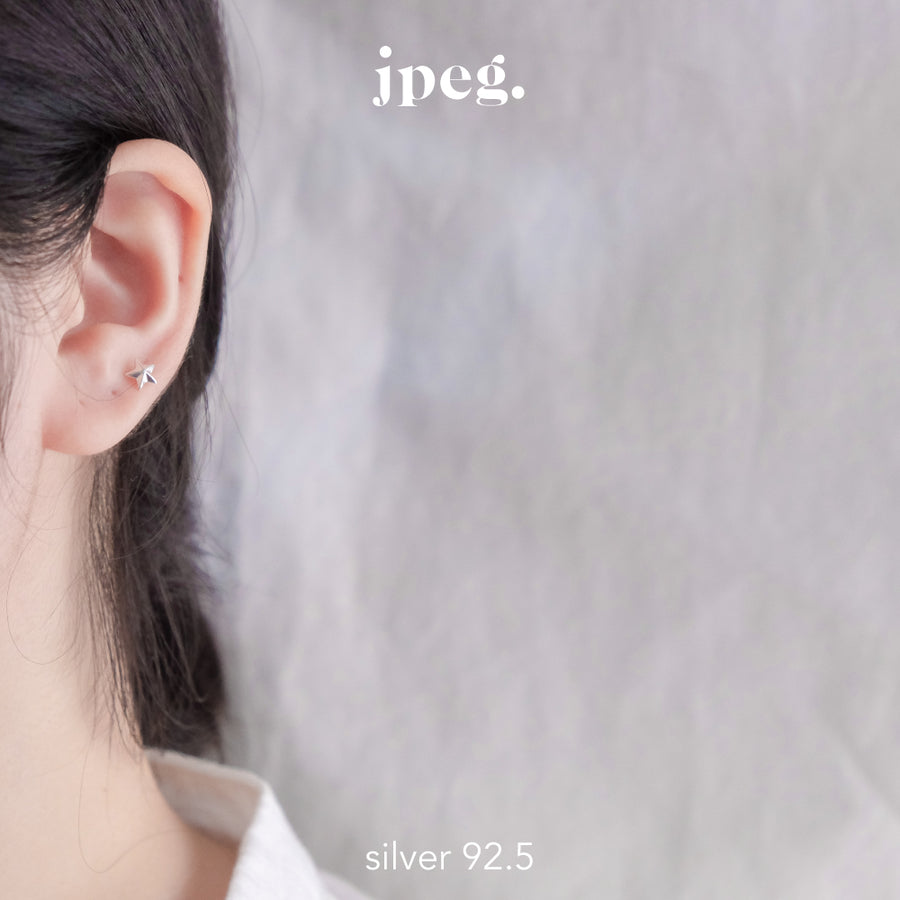 (Silver 925) star earring