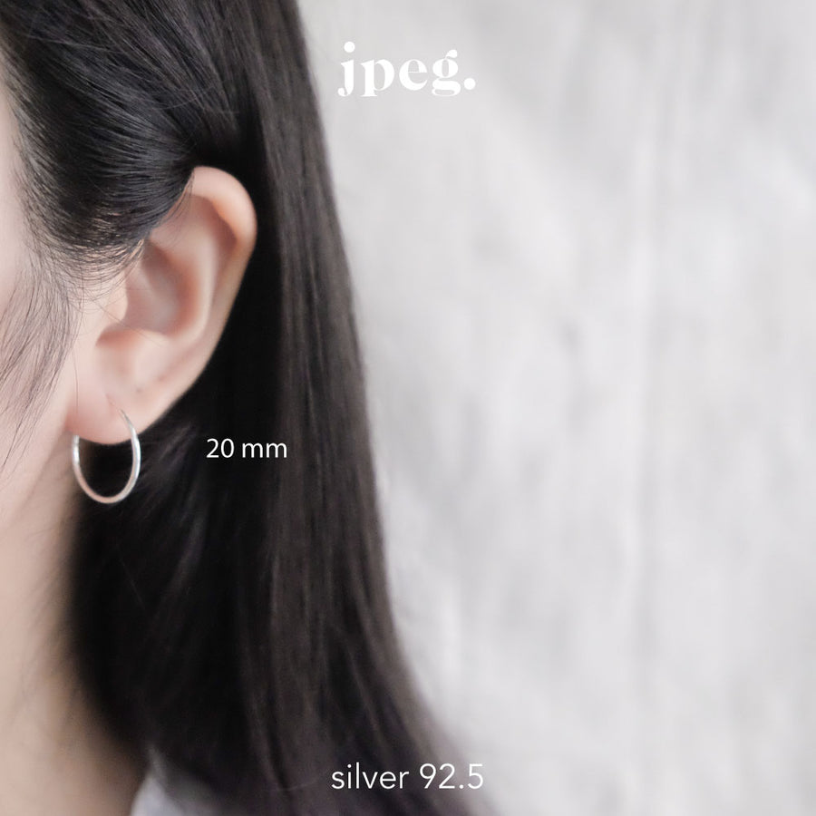 (Silver 925) hoop earring