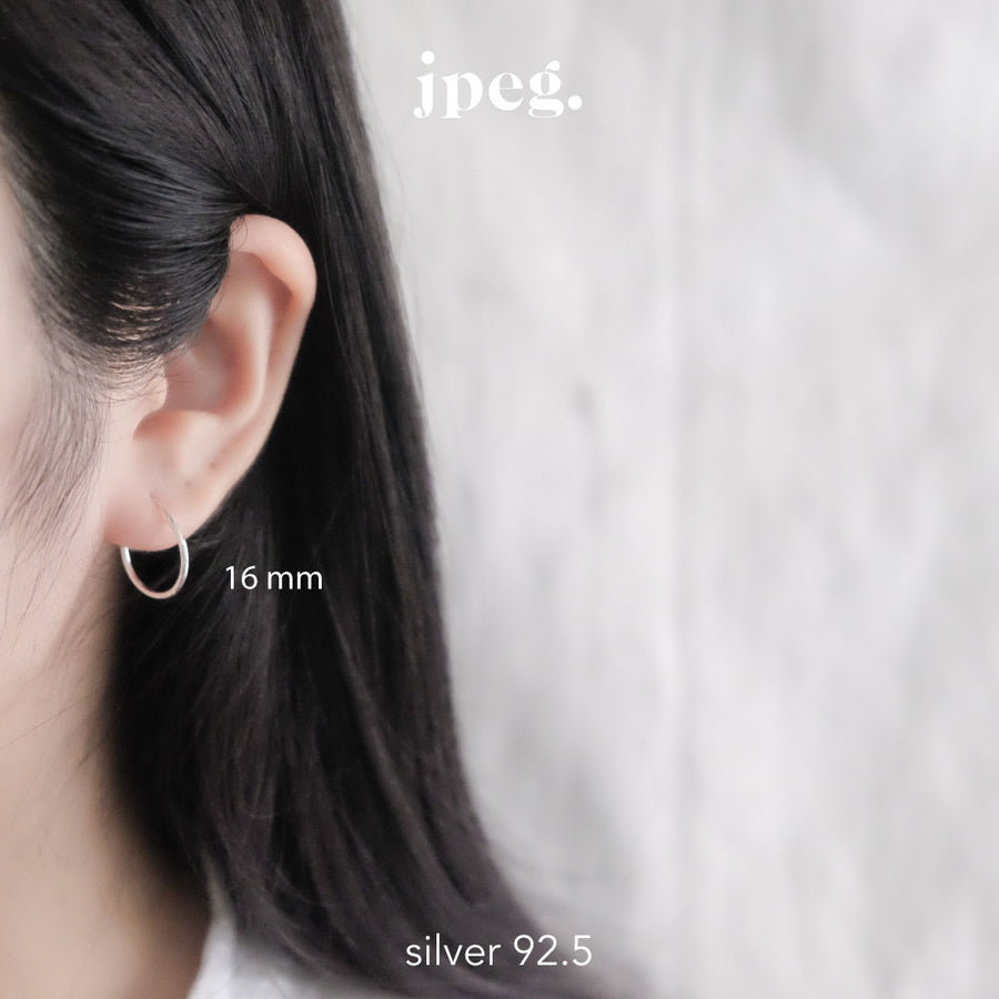 (Silver 925) hoop earring