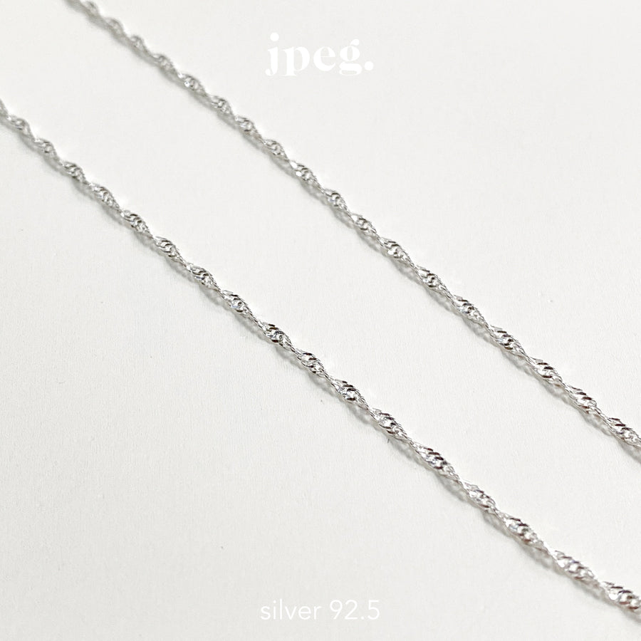 (Silver 925) twist necklace