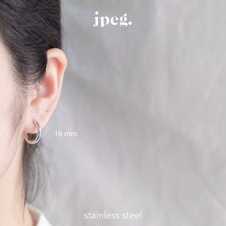 (stainless) hoop earring (2.5 mm)