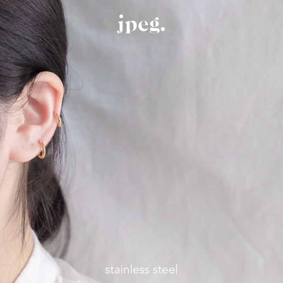 (stainless) hoop stainless earring (12 mm)