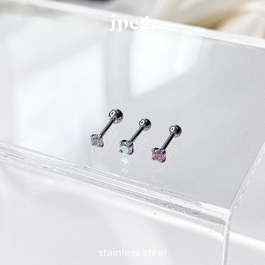 (stainless) tiny pure diamond piercing